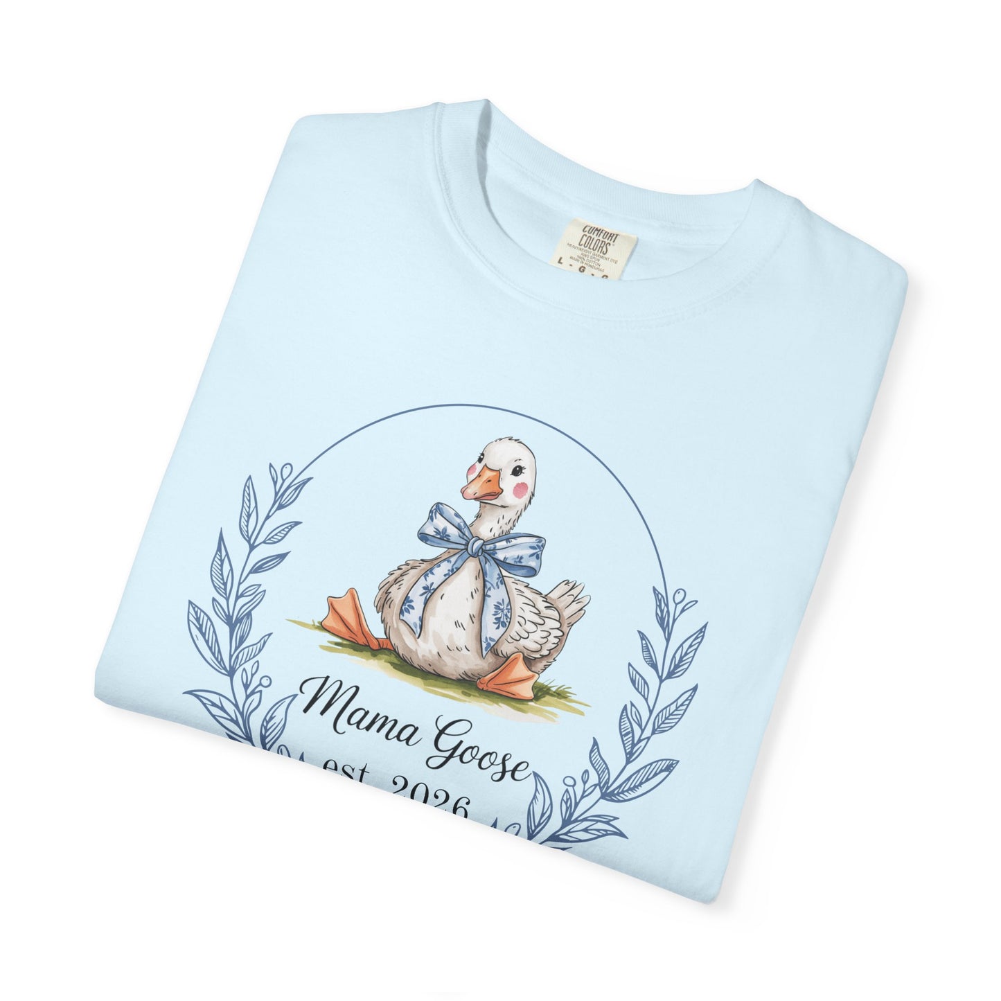 Mama Goose Est. Year T-Shirt | New Mom Pregnancy Announcement