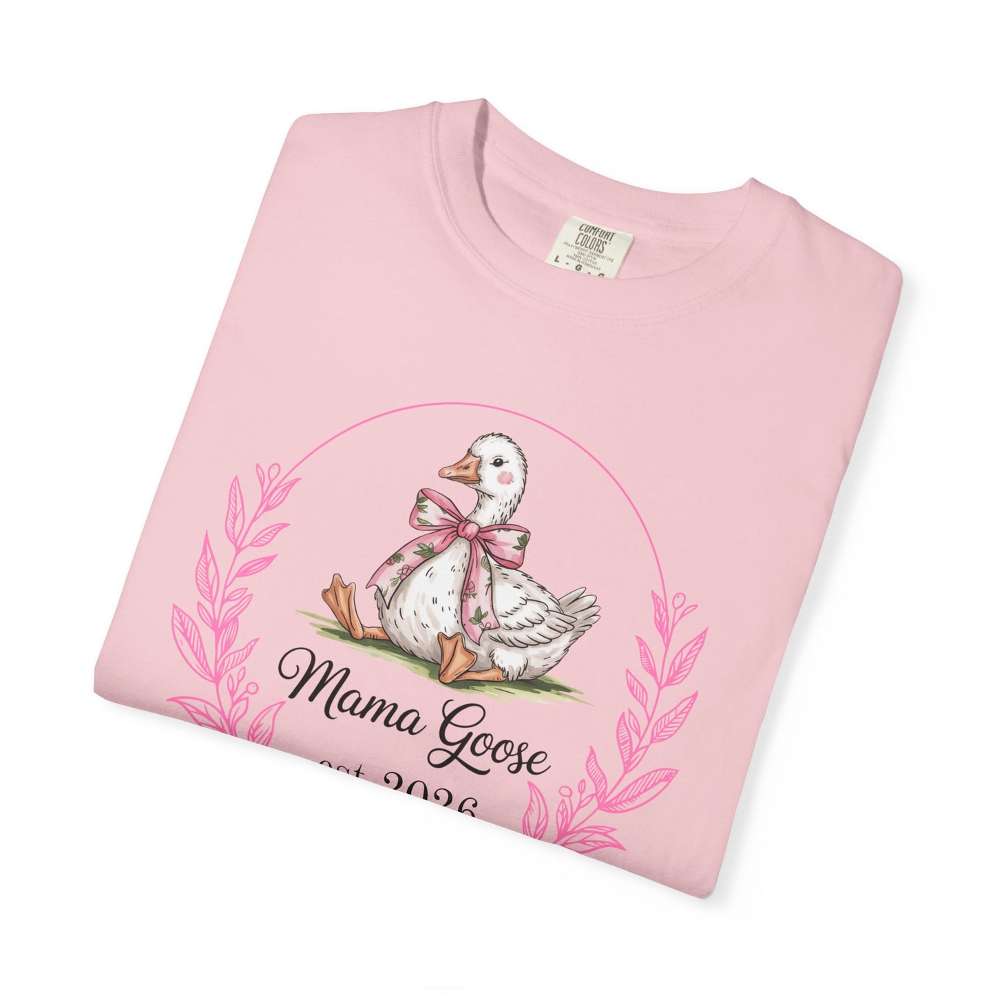 Mama Goose Est. Year T-Shirt | New Mom Pregnancy Announcement