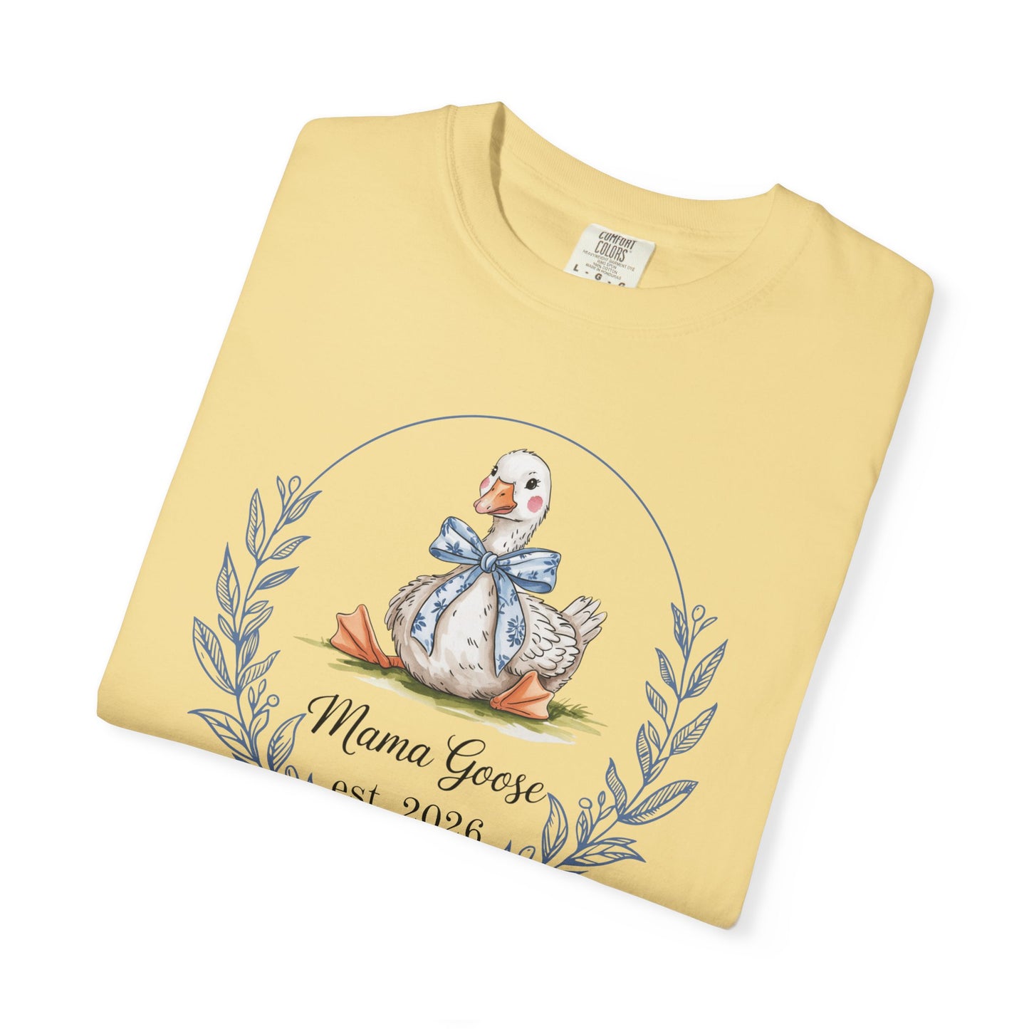 Mama Goose Est. Year T-Shirt | New Mom Pregnancy Announcement