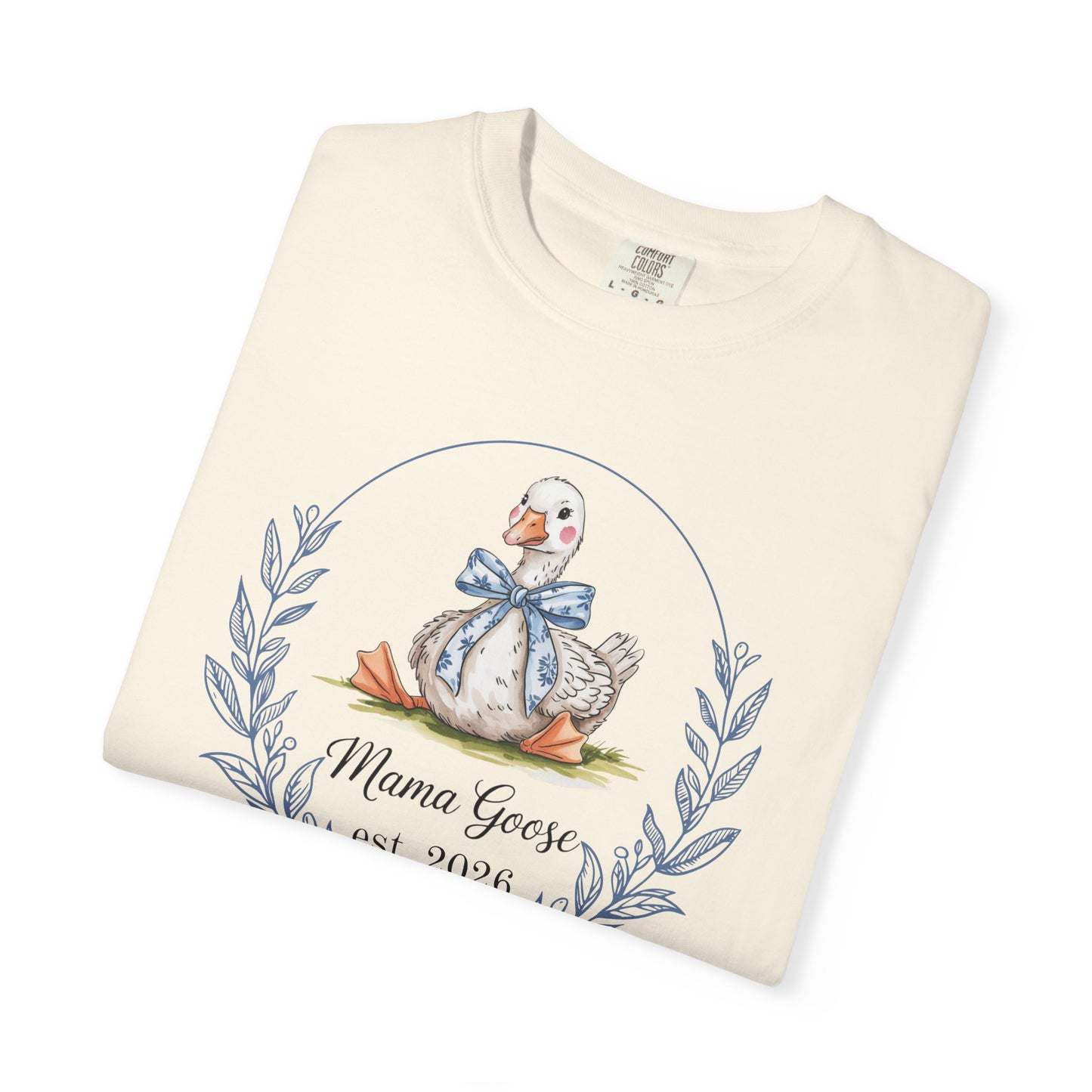Mama Goose Est. Year T-Shirt | New Mom Pregnancy Announcement