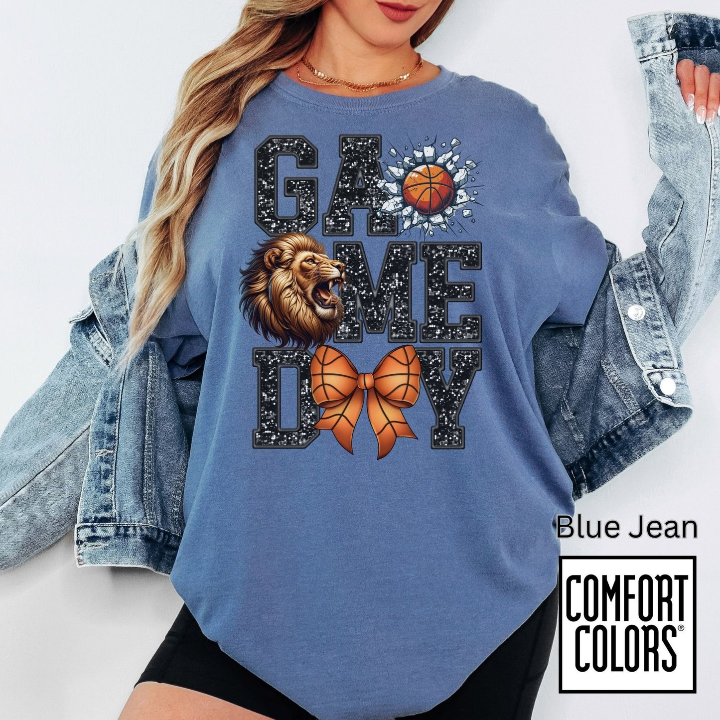 Game Day Basketball Lions Tee • Comfort Colors® 1717