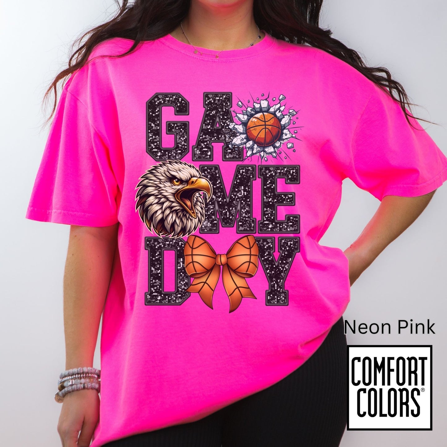 Game Day Basketball Hawks/Eagles Tee • Comfort Colors® 1717