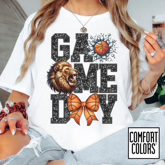 Game Day Basketball Lions Tee • Comfort Colors® 1717