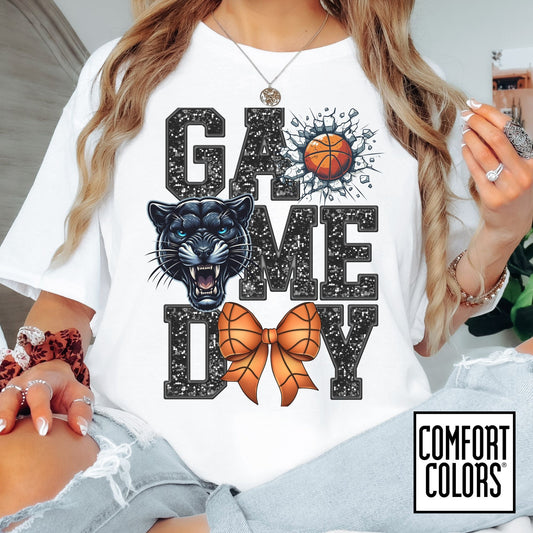 Game Day Basketball Panthers Tee • Comfort Colors® 1717